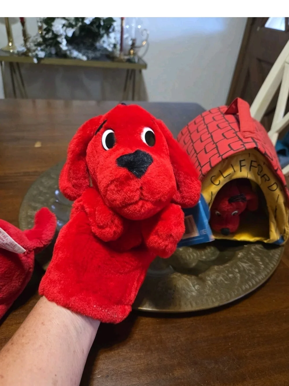 Scholastic Clifford the Big Red Dog Plushs And Hand Puppet Set4 1993 To 1997